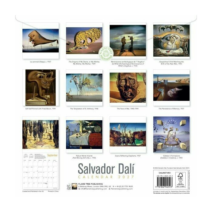 Calendrier 2027 dali
