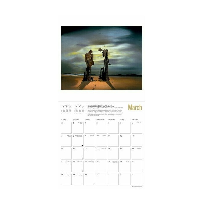 Calendrier papier 2027 dali