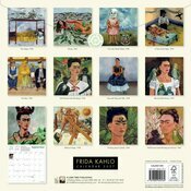Calendrier 2027 Frida Kahlo Oeuvres classiques Calendrier 2027 Frida Kahlo Portraits Colorés