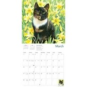 Calendrier papier 2027 Chats dans l'art Ivory