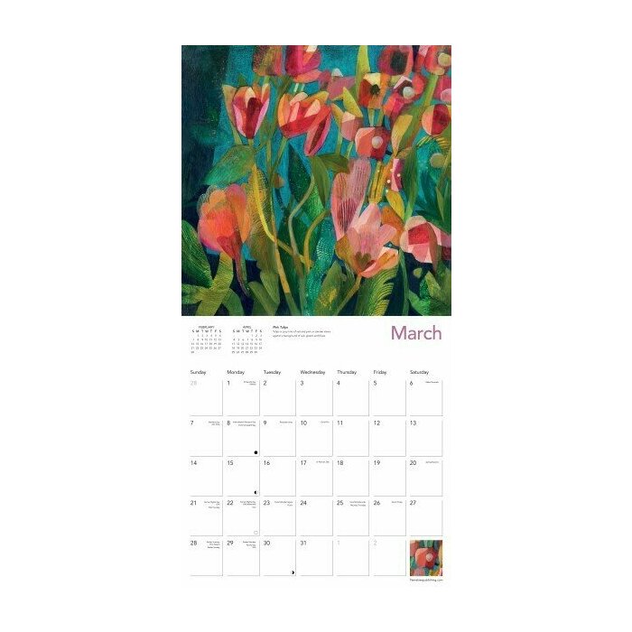 Calendrier papier 2027 Dessins Fleurs Est� Macleod