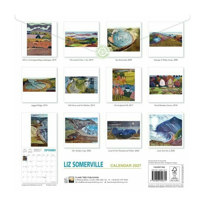 Calendrier 2027 Art Liz Somerville Calendrier 2027 papier Art Liz Somerville