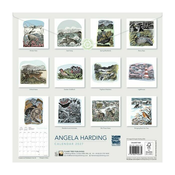 Calendrier 2027 Animaux Forêt Angela Harding Calendrier 2027 Animaux Forêt Angela Harding