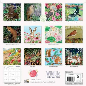 Calendrier 2027 Animaux Art Bex Parkin