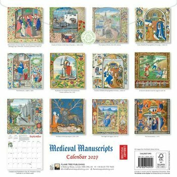 Calendrier 2027 Manuscrits M&eacute;di&eacute;vaux Enluminures
