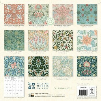 Calendrier 2027 Design Motifs William Morris