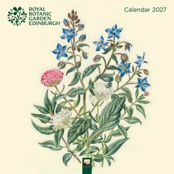 Calendrier 2027 Dessins Fleurs Botanique Jardin Royal Edimbourg