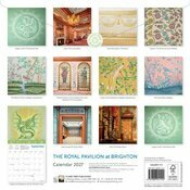 Calendrier papier 2027 Art Chinois Dragons Oiseaux Pavillon Brighton