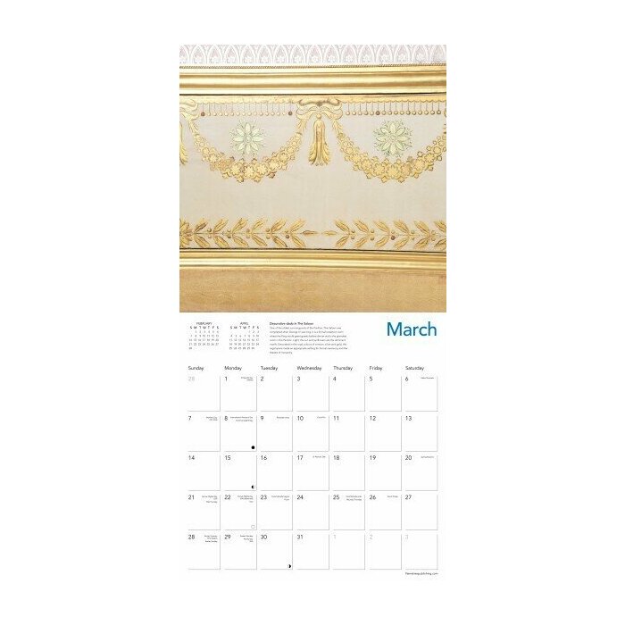 Calendrier 2027 Art Chinois Dragons Oiseaux Pavillon Brighton