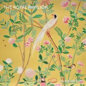 Calendrier Mural 2027 Art Chinois Dragons Oiseaux Pavillon Brighton