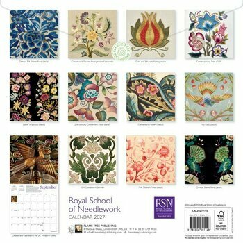 Calendrier 2027 Broderie d'Art &agrave; la Main 