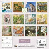 Mini Calendrier 2027 Chats dans l'art Dessins Ivory Mini Calendrier papier 2027 Chats dans l'art Dessins Ivory