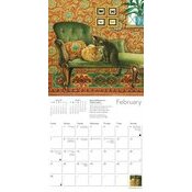 Mini Calendrier 2027 Chats dans l'art Dessins Ivory Mini Calendrier mural 2027 Chats dans l'art Dessins Ivory