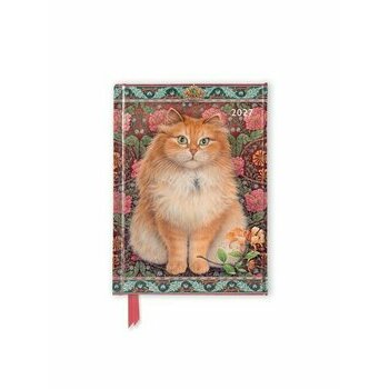 Agenda Poche Magn&eacute;tique 2027 Dessin Chat Ivory
