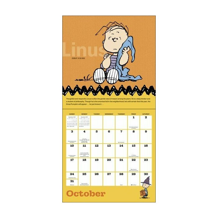 Calendrier mural 2027 Snoopy Peanuts