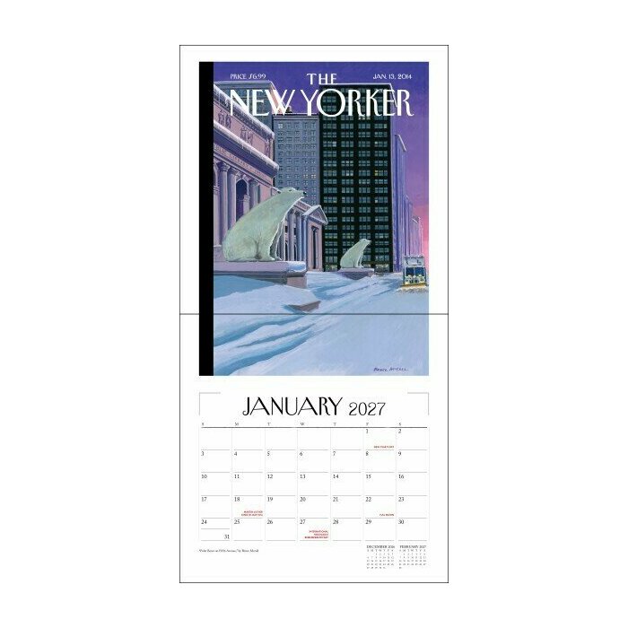 Calendrier 2027 The New Yorker Dessins Satiriques Couvertures Calendrier papier 2027 The New Yorker Dessins Satiriques