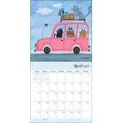 Calendrier 2027 Dessins Chats Humoristiques Calendrier 2027 mural papier Dessins Chats Humoristiques