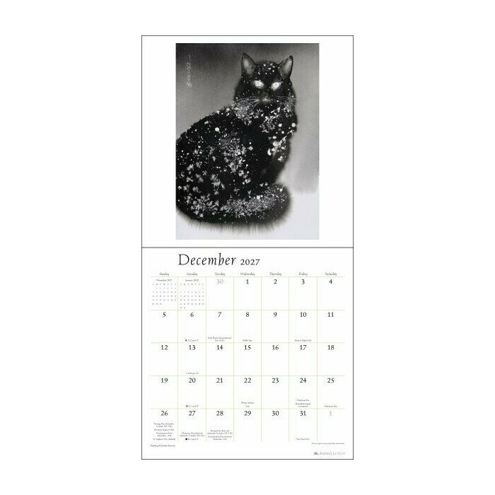 Calendrier 2027 Dessins Aquarelle Chats Endre Penovác Calendrier 2027 papier Dessins Aquarelle Chats Endre Penovác