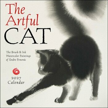 Calendrier 2027 Dessins Aquarelle Chats Endre Penov&aacute;c
