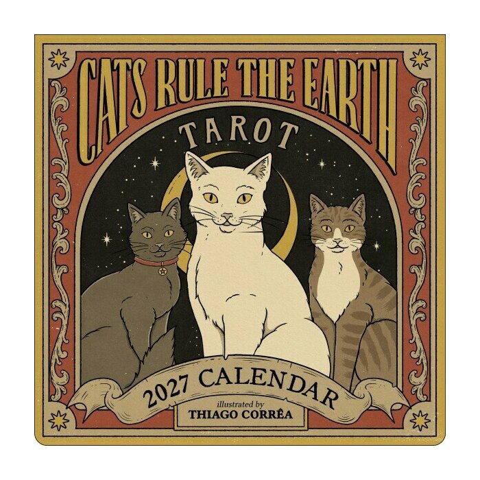 Calendrier 2027 mural Dessins Chats Tarots Humour