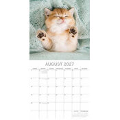 Calendrier Mural 2027 Chats  Sieste