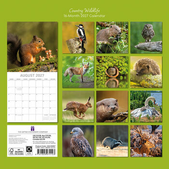 Calendrier 2027 Animaux de For&ecirc;t et de Campagne