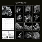 Calendrier 2027 Portraits Animaux Sauvages Noir et Blanc Calendrier 2027 Portraits Animaux Sauvages Noir et Blanc