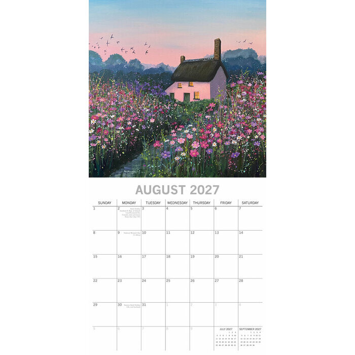 Calendrier 2027 Dessins Balade Campagne Anglaise