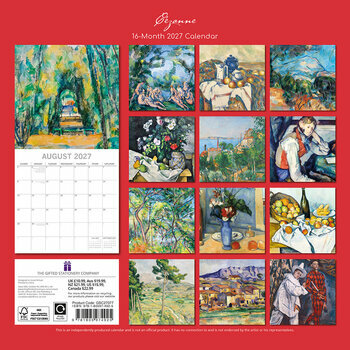Calendrier 2027 Artiste Paul C&eacute;zanne impressionniste