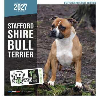Calendrier 2027 Chien Staffordshire Bull Terrier