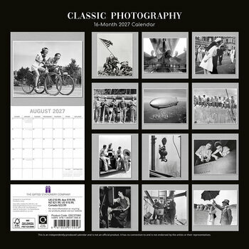 Calendrier 2027 Photos Noir et Blanc Cultes Photographes