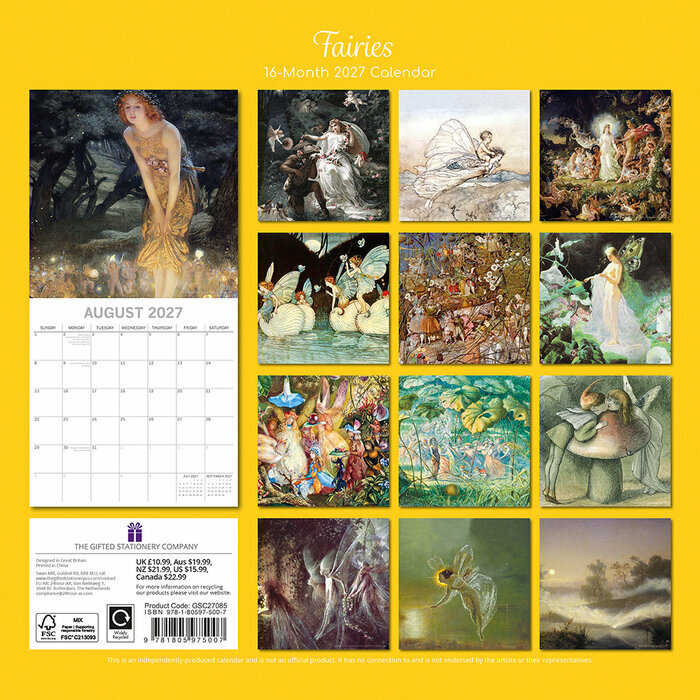 Calendrier 2027 Dessins Fées et Féérie Calendrier 2027 Dessins Fées et Féérie
