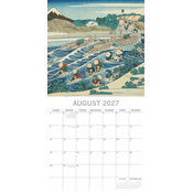 Calendrier 2027Artistes Art Japonais Hokusai Calendrier Mural 2027 Art Japonais Hokusai