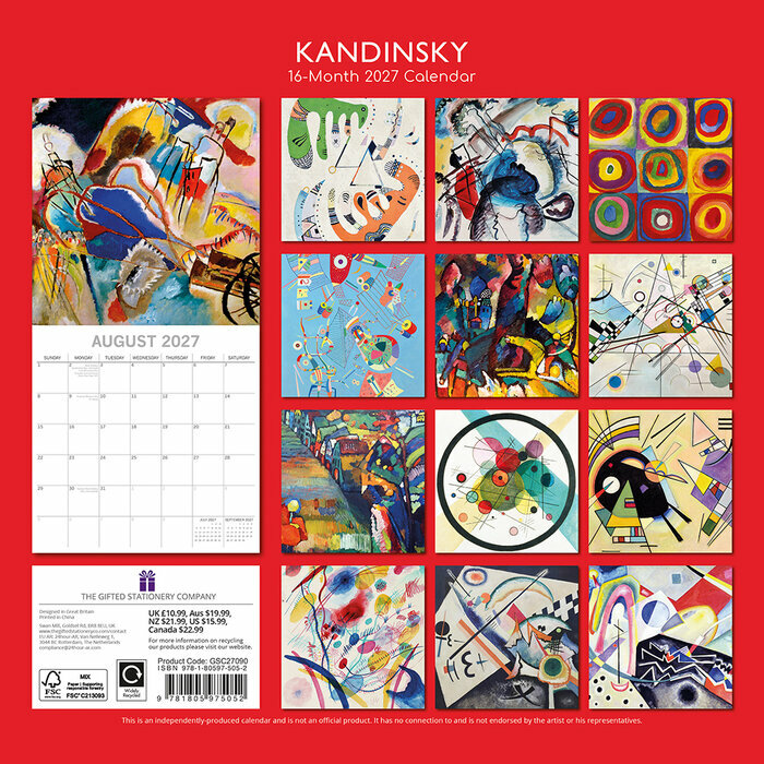 Calendrier 2027 Artiste Wassily Kandinsky