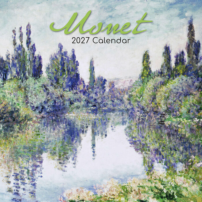 Calendrier 2027 Artiste Peintre Claude Monet Calendrier Mural 2027 Artiste Claude Monet