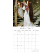 Calendrier 2027 Artistes Mouvement Pre-Raphaelites Calendrier Mural 2027 Mouvement Pre-Raphaelite