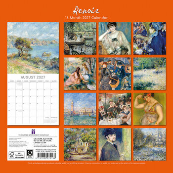Calendrier 2027 Artiste Auguste Renoir