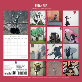 Calendrier 2027 Art Urbain Banksy Graffiti