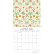 Calendrier 2027 Artiste William Morris Calendrier Mural 2027 William Morris