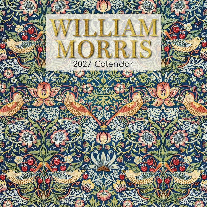 Calendrier 2027 Artiste William Morris Calendrier Mural 2027 Artiste William Morris