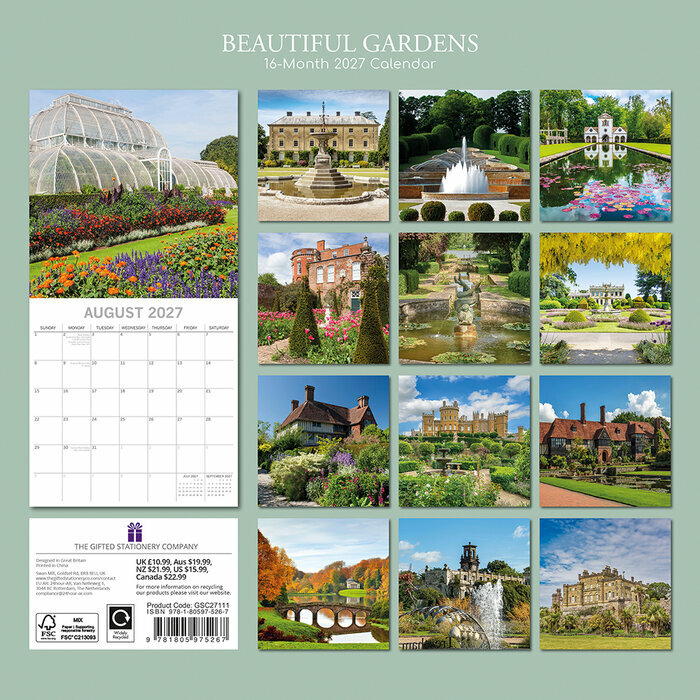 Calendrier  2027 Beaut� des Jardins