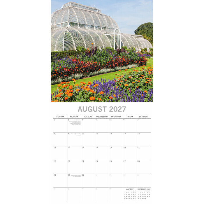 Calendrier Mural 2027 Jardins