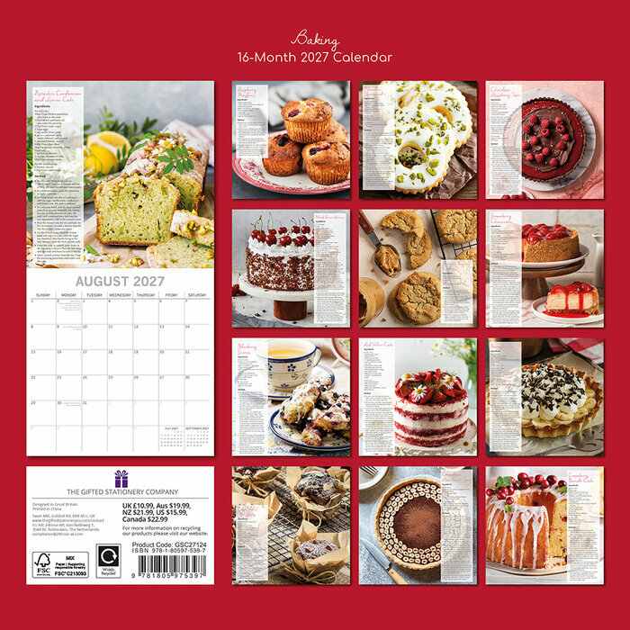 Calendrier 2027 Gâteaux et Pâtisseries Maison Home Made Calendrier 2027 Gâteaux et Pâtisseries Maison Home Made