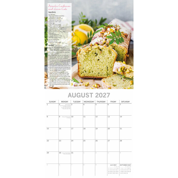 Calendrier 2027 Gâteaux et Pâtisseries Maison Home Made Calendrier papier 2027 Gâteaux et Pâtisseries Maison Home Made