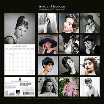 Calendrier 2027 Ic&ocirc;ne Cin&eacute;ma Audrey Hepburn