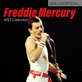 Calendrier 2027 Freddie Mercury Queen Chanteur