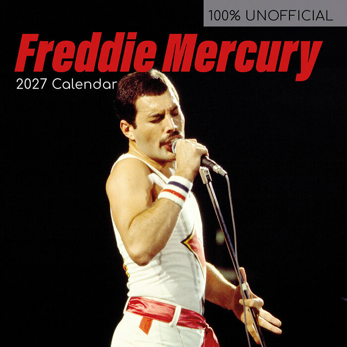 Calendrier Mural 2027 Freddie Mercury Queen Chanteur