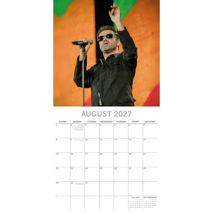 Calendrier 2027 Georges Michael Chanteur Calendrier 2027 Georges Michael Chanteur