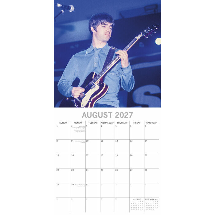 Calendrier 2027 Oasis Gallagher Groupe Anglais Calendrier Oasis Gallagher Groupe Anglais