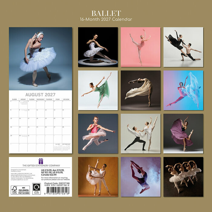 Calendrier 2027 Danseuse Classique Ballet de Danse Calendrier 2027 Danseuse Classique Ballet de Danse